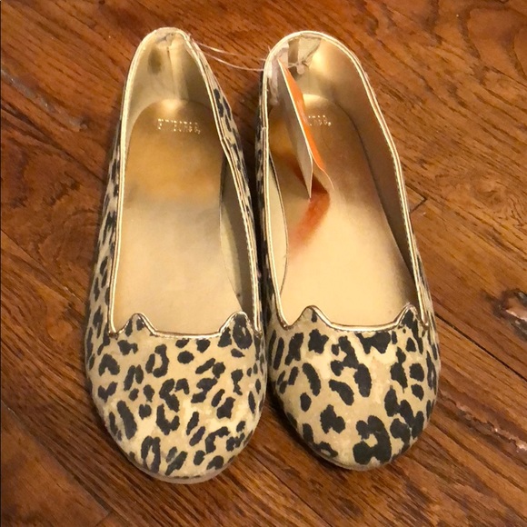 girls leopard flats